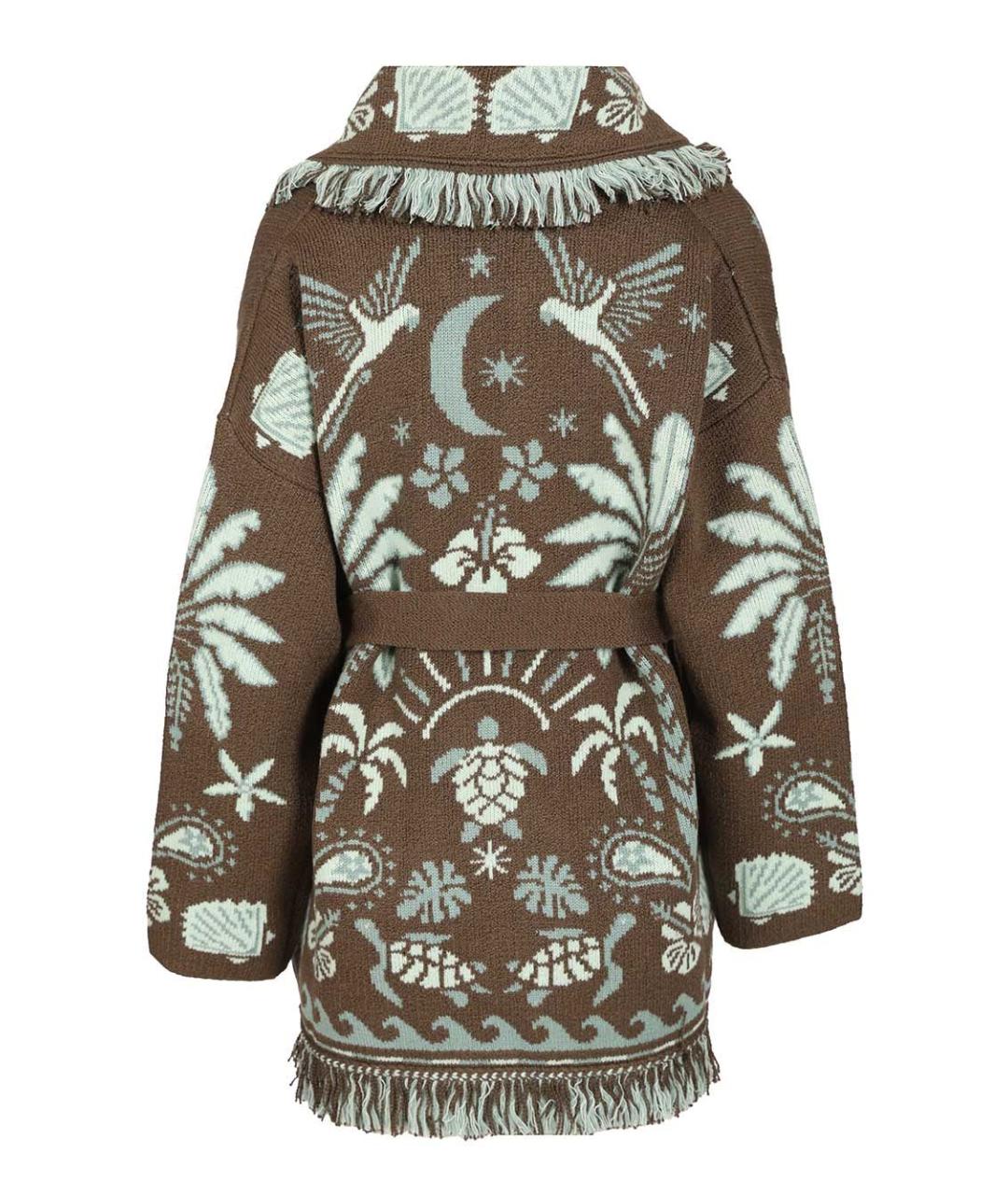 ALANUI Коричневый шерстяной кардиган, фото 2