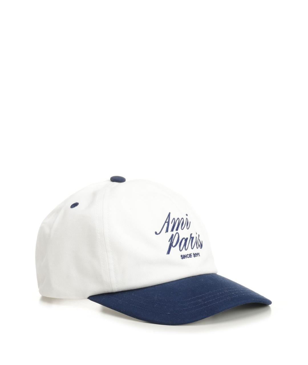 Ami Paris Белая хлопковая кепка/бейсболка, фото 2