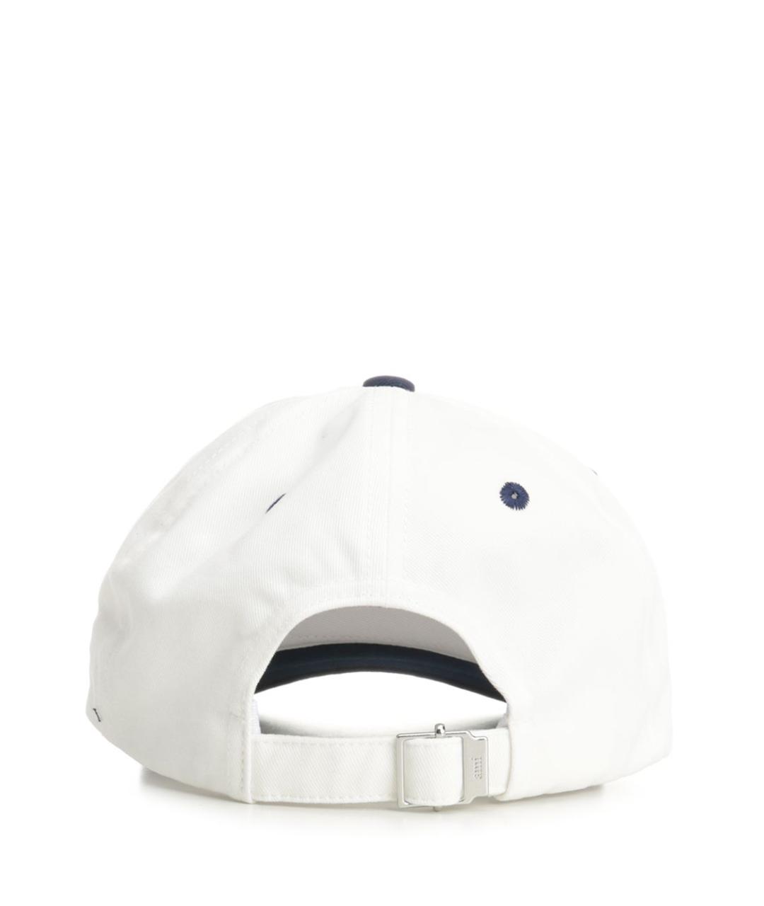 Ami Paris Белая хлопковая кепка/бейсболка, фото 3