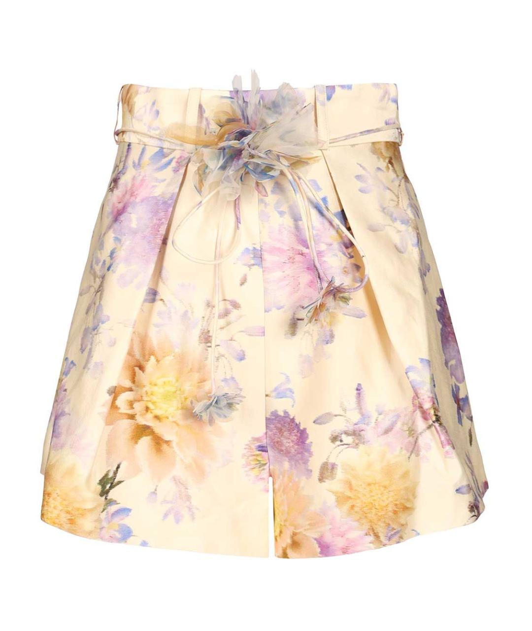 ZIMMERMANN Мульти шелковые шорты, фото 1