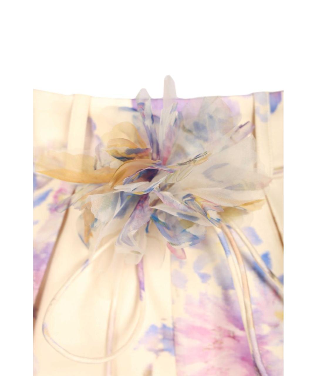 ZIMMERMANN Мульти шелковые шорты, фото 4