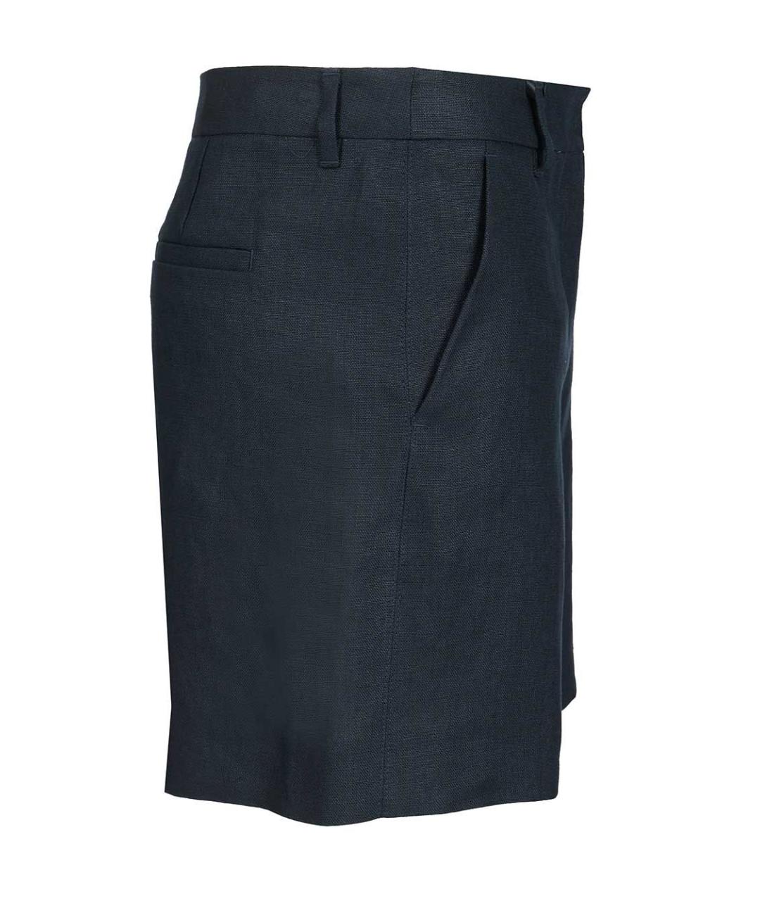 'S MAX MARA Темно-синие льняные шорты, фото 3