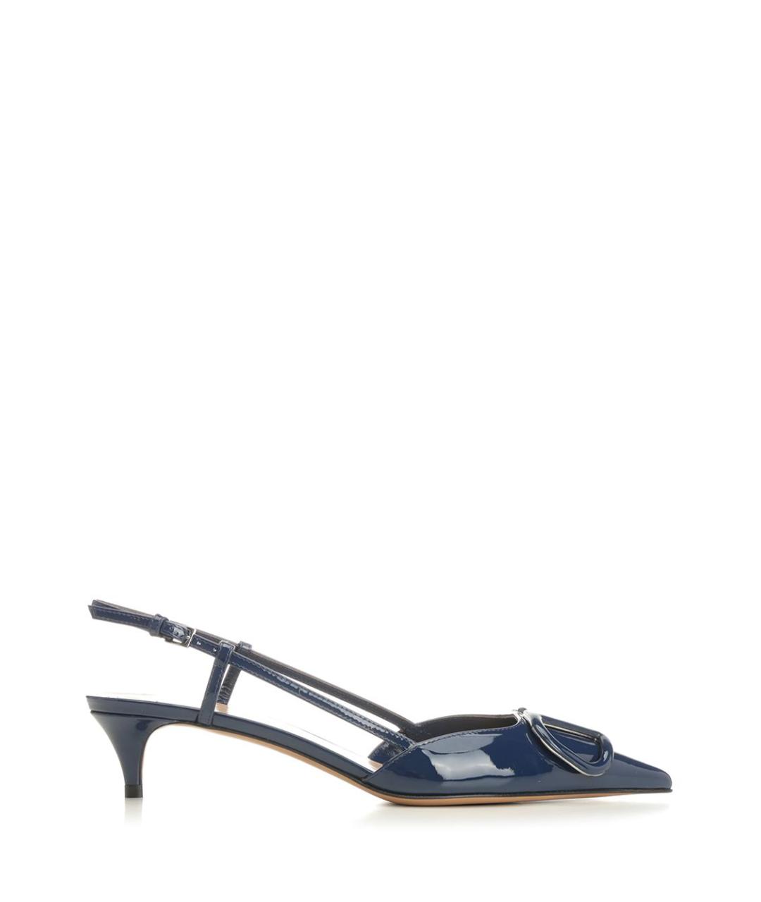 VALENTINO Синие кожаные туфли, фото 1