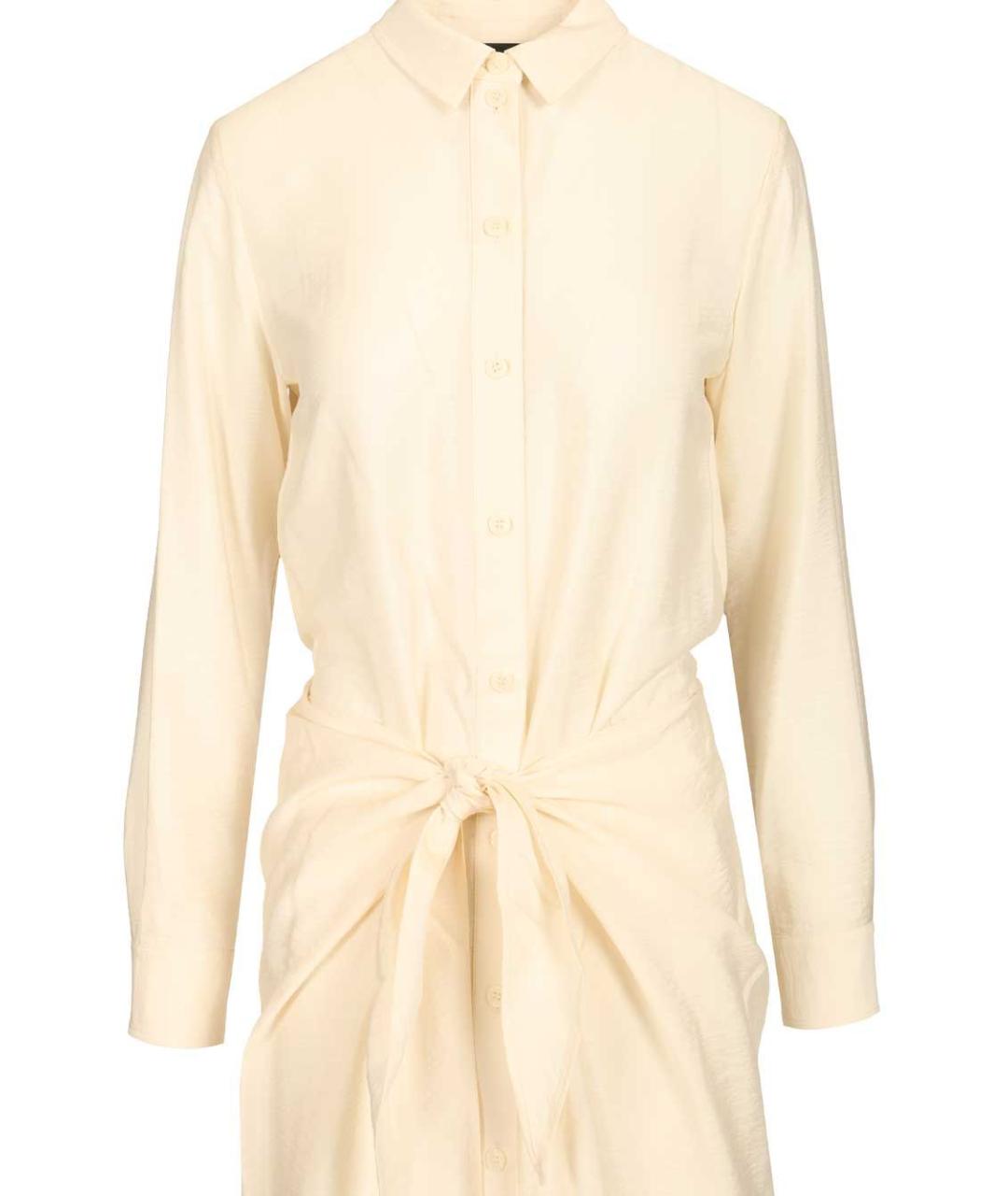 EMPORIO ARMANI Бежевое полиамидовое повседневное платье, фото 4