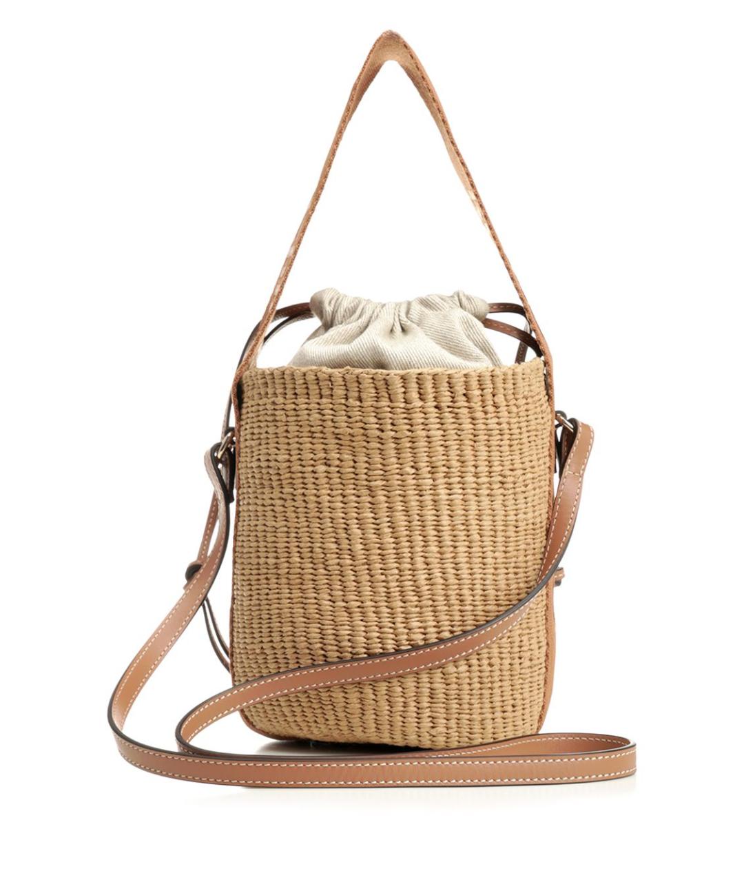 CHLOE Бежевая пелетеная сумка через плечо, фото 3