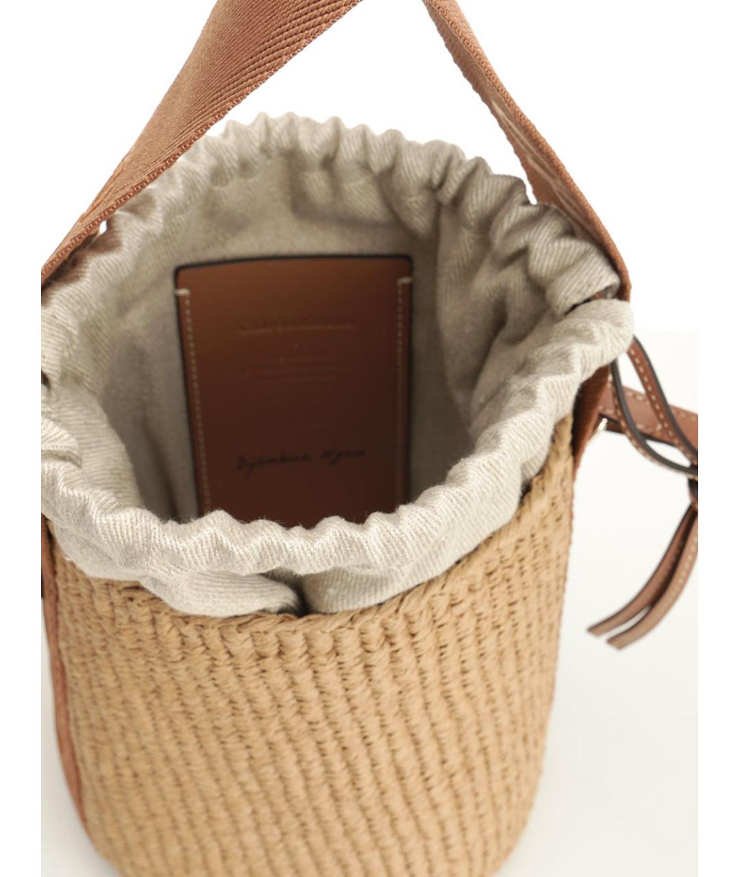 CHLOE Бежевая пелетеная сумка через плечо, фото 4