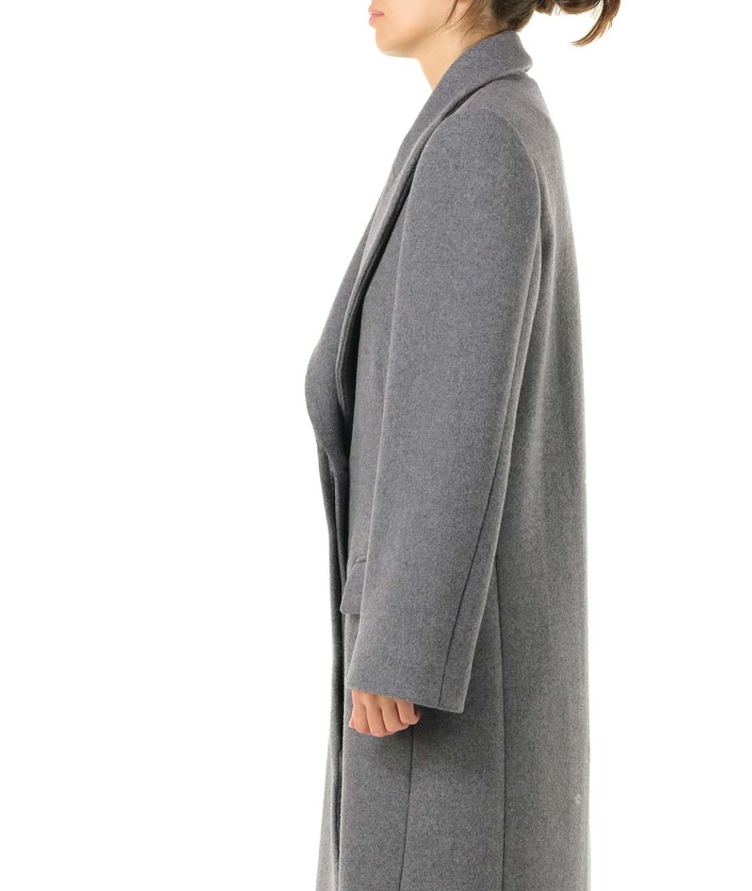 LOEWE Серое шерстяное пальто, фото 7