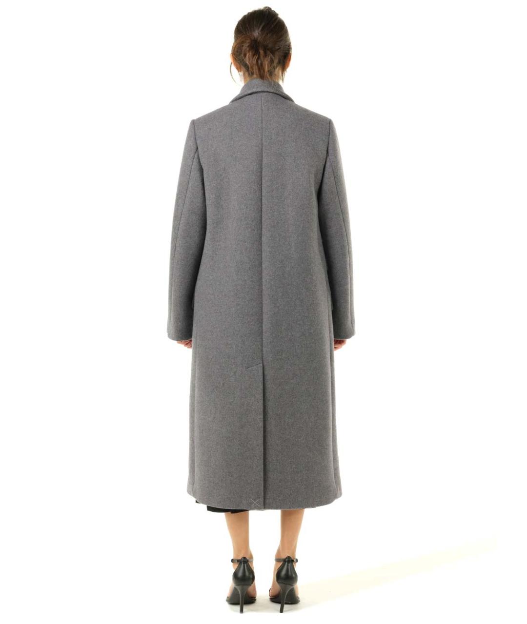 LOEWE Серое шерстяное пальто, фото 4