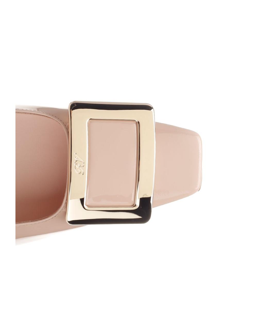 ROGER VIVIER Розовые кожаные туфли, фото 4