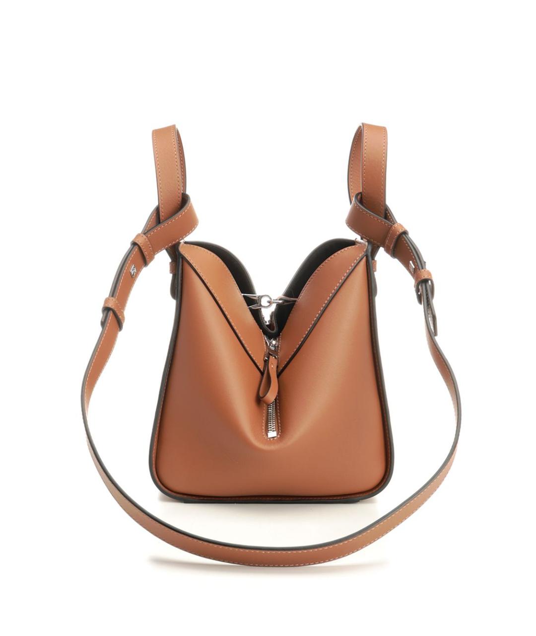 LOEWE Коричневая кожаная сумка тоут, фото 3