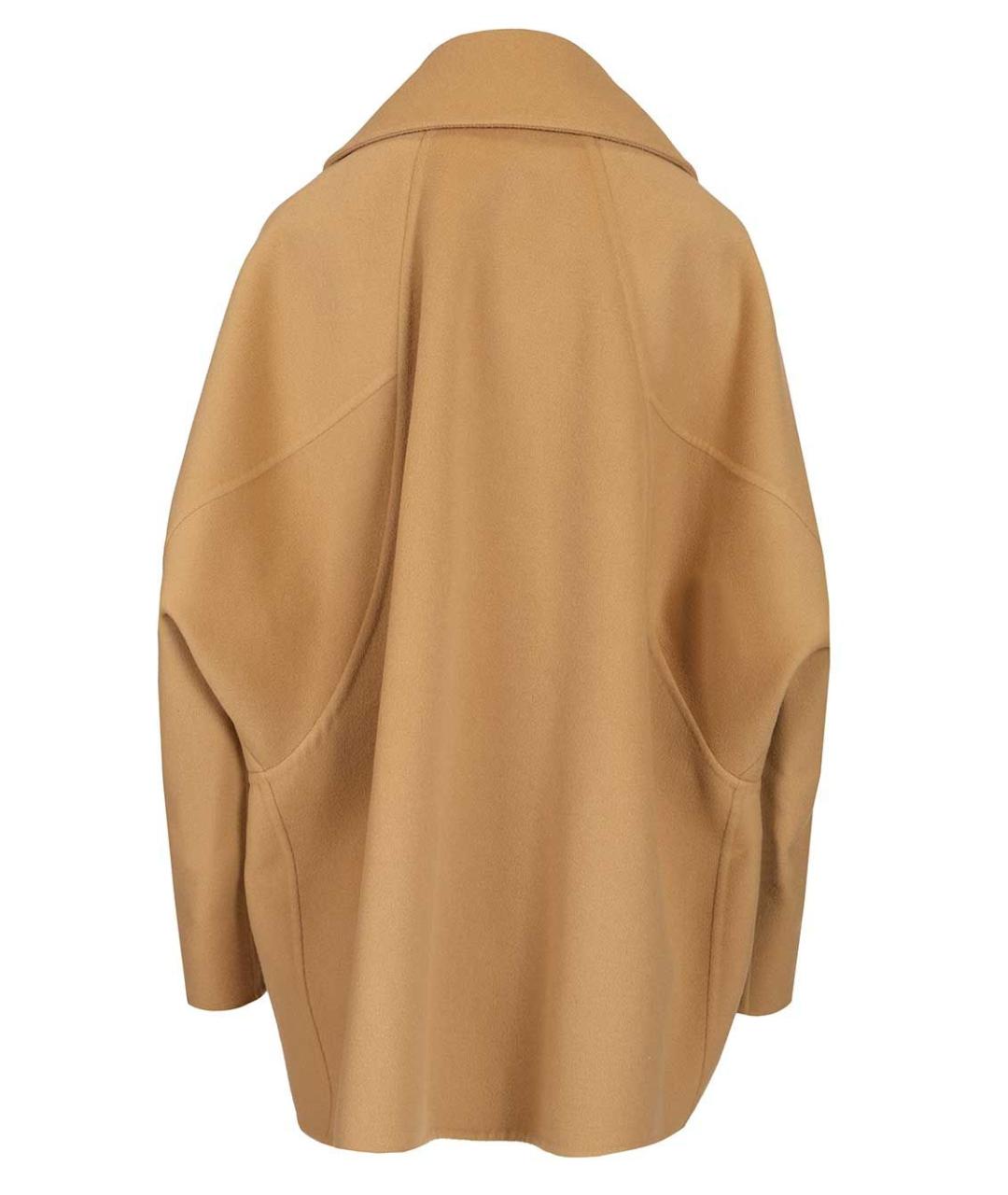 LOEWE Бежевое шерстяное пальто, фото 2