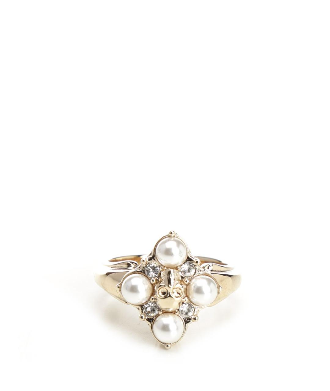 ALEXANDER MCQUEEN Золотое металлическое кольцо, фото 1