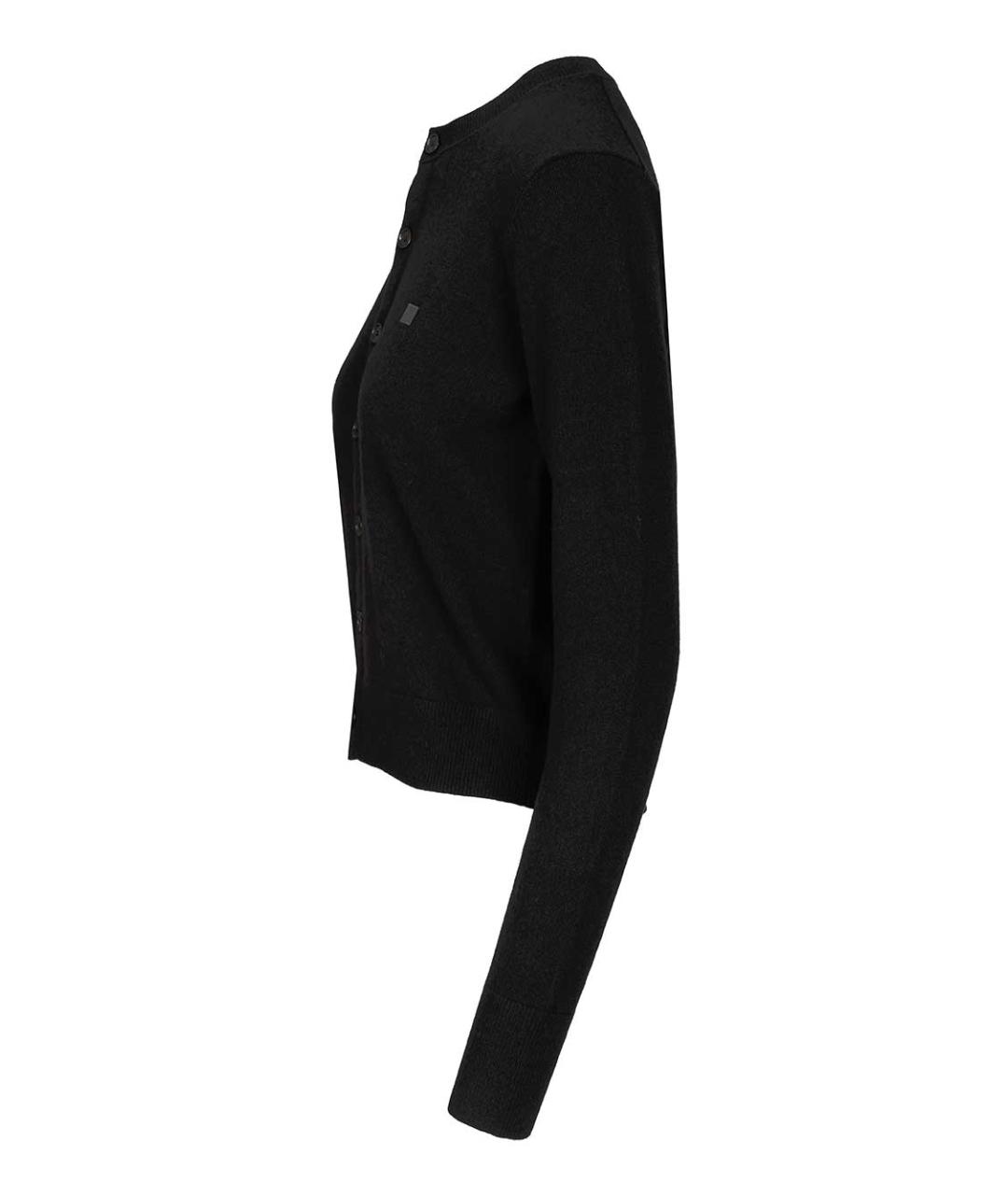 ACNE STUDIOS Черный шерстяной кардиган, фото 3