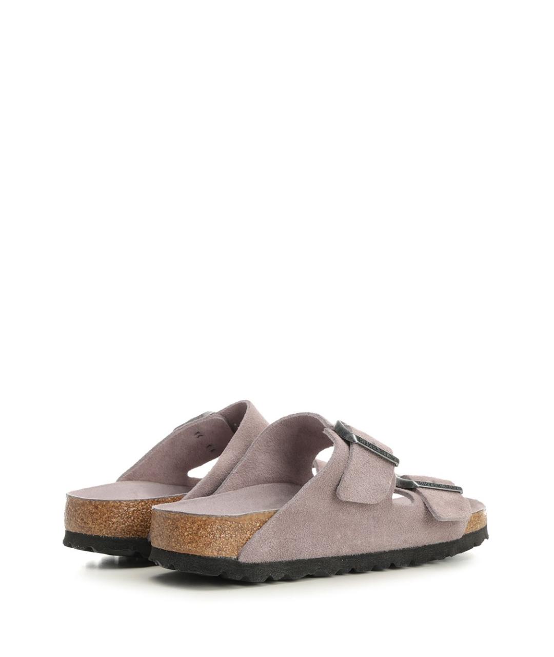 BIRKENSTOCK Фиолетовые замшевые сандалии, фото 3