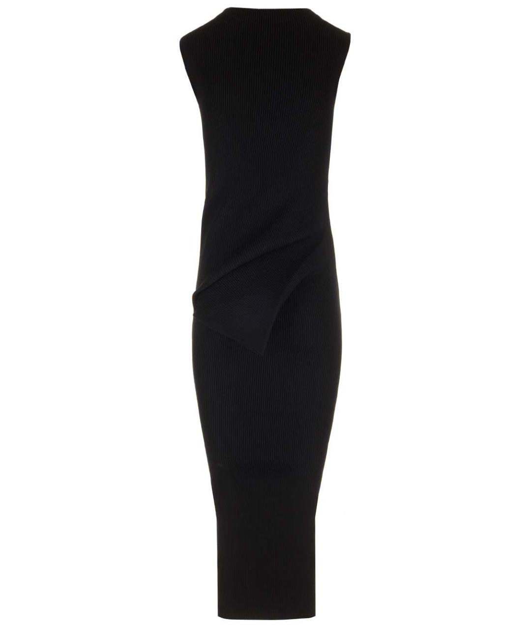 RICK OWENS Черное вискозное платье, фото 2