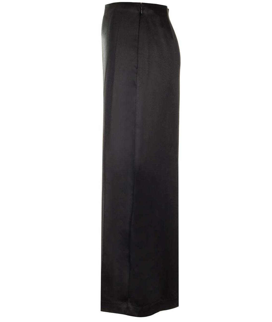 LOULOU STUDIO Черная шелковая юбка миди, фото 3