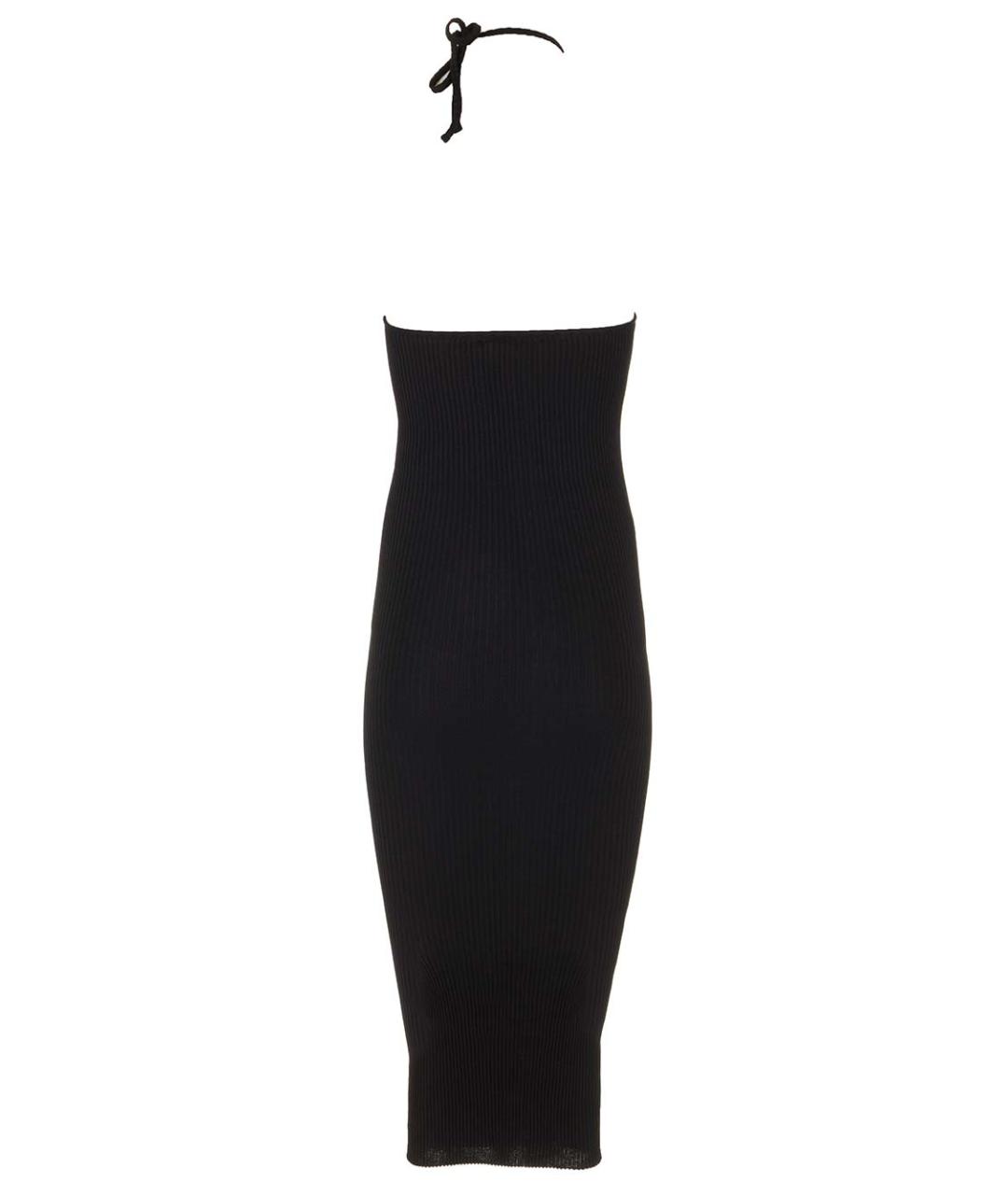 AMIRI Черное хлопковое коктейльное платье, фото 2