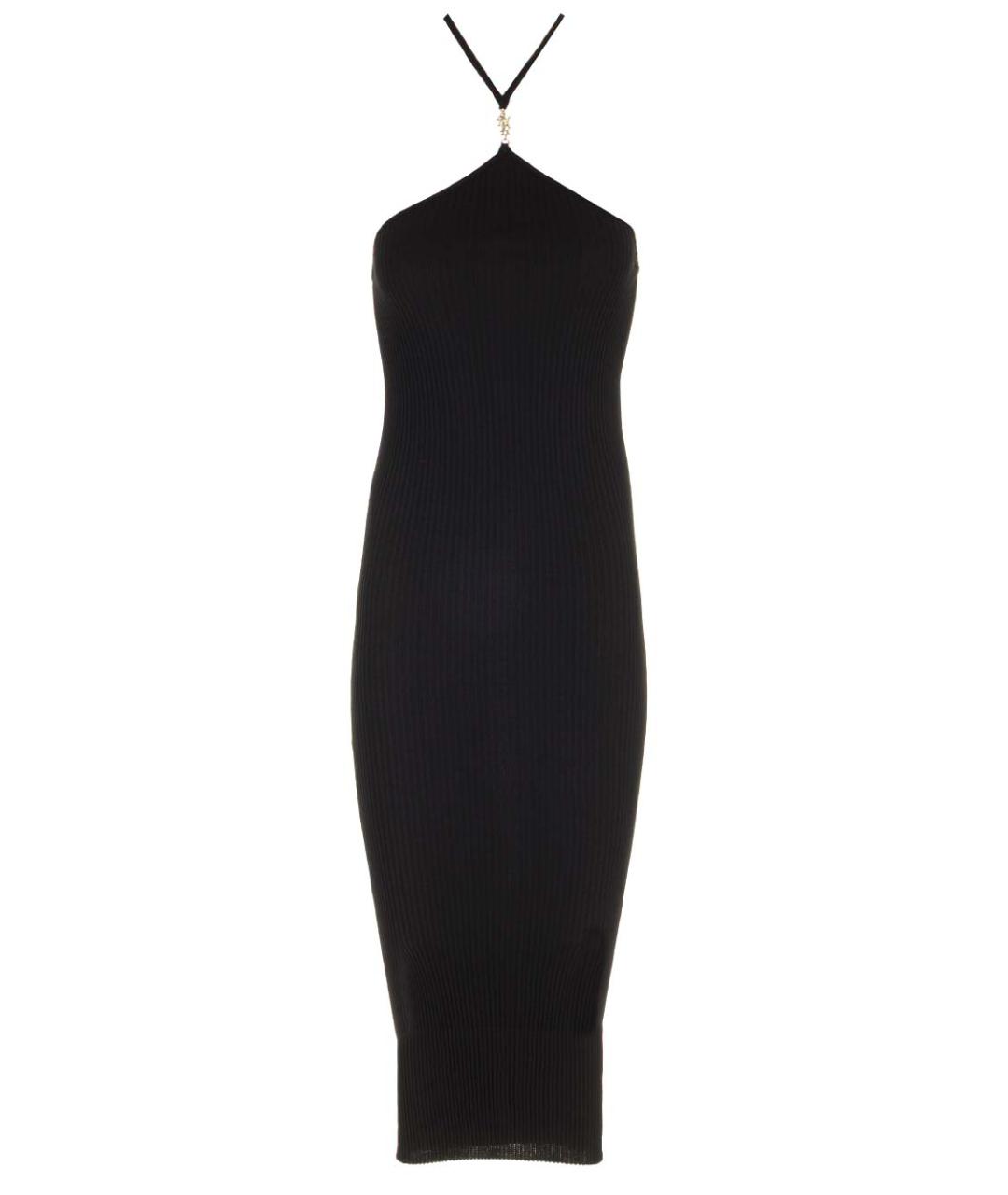 AMIRI Черное хлопковое коктейльное платье, фото 1