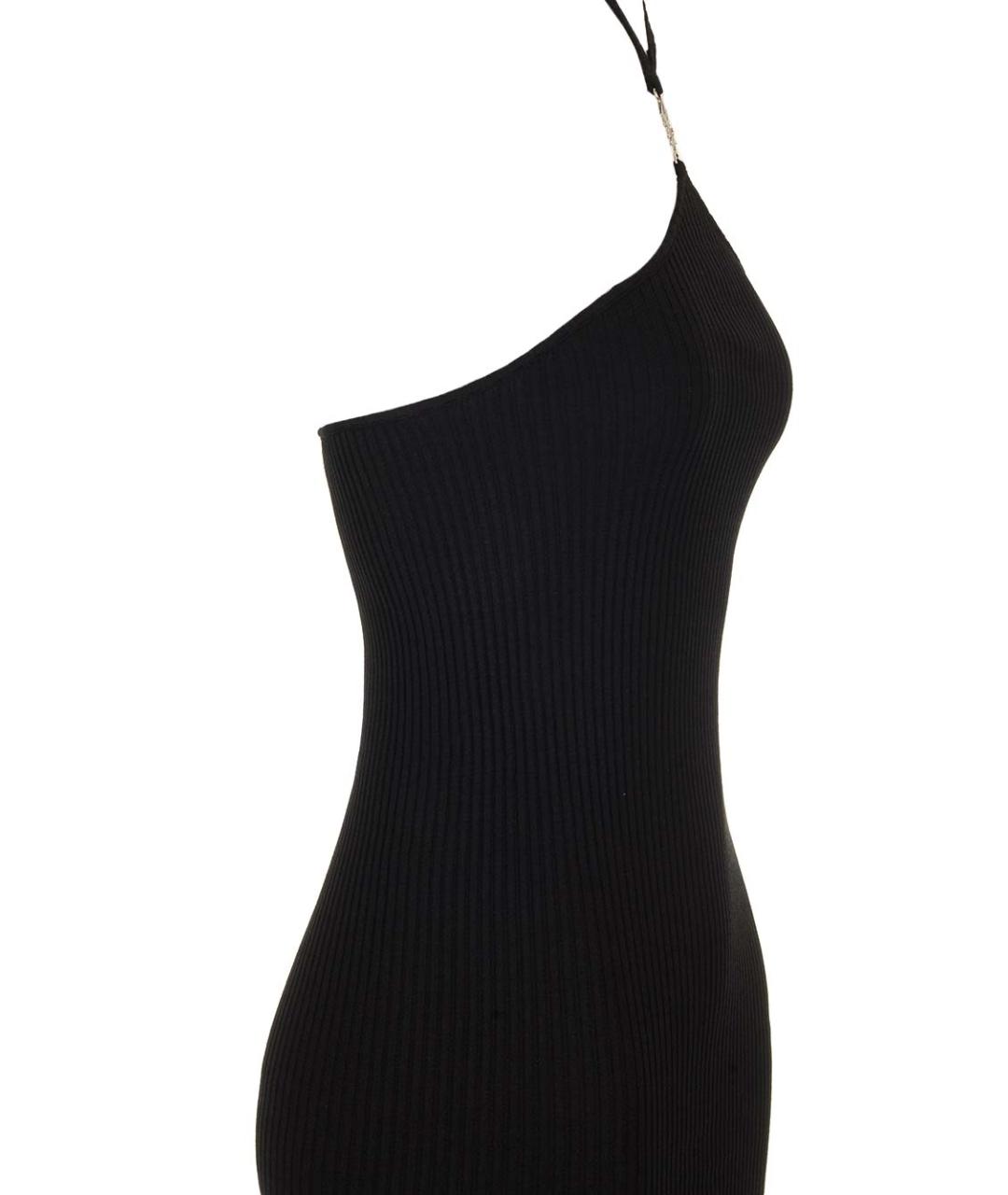 AMIRI Черное хлопковое коктейльное платье, фото 3