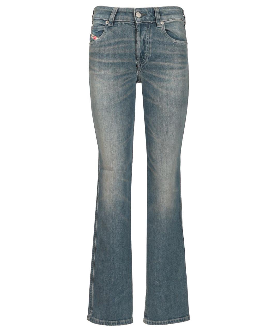 DIESEL Голубые хлопковые джинсы клеш, фото 1