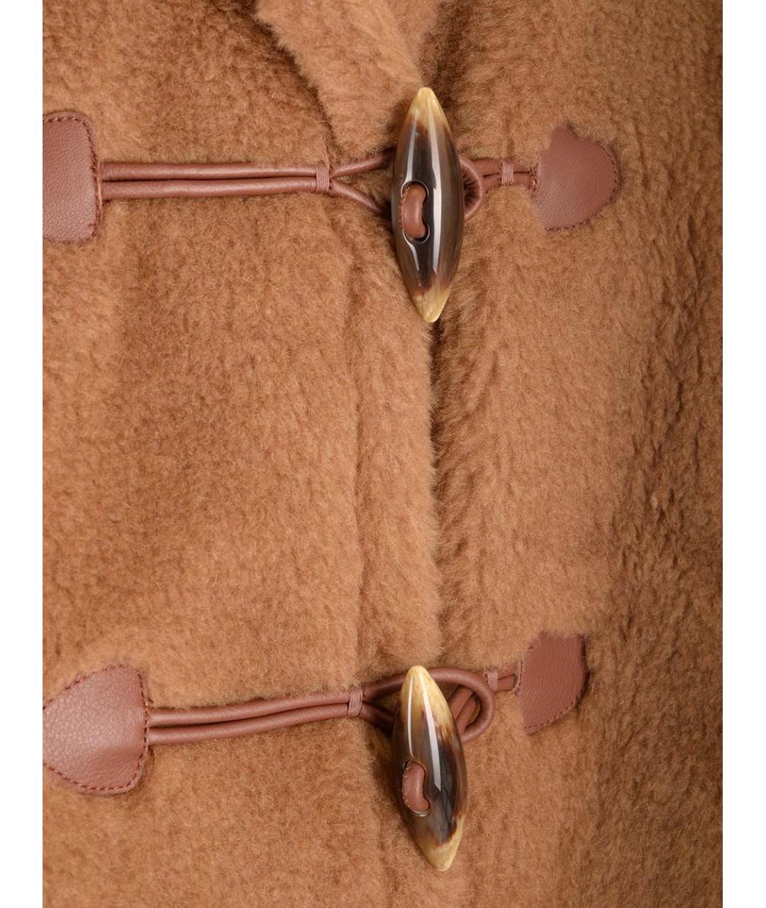 MAX MARA Бежевая шерстяная шуба, фото 5