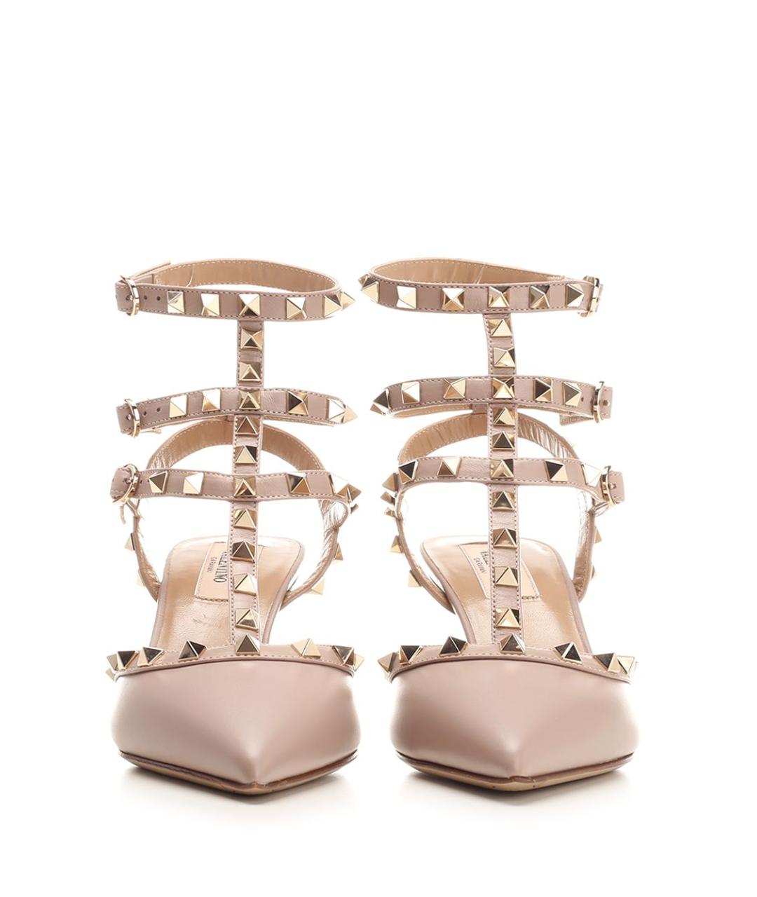 VALENTINO Бежевые кожаные туфли, фото 5