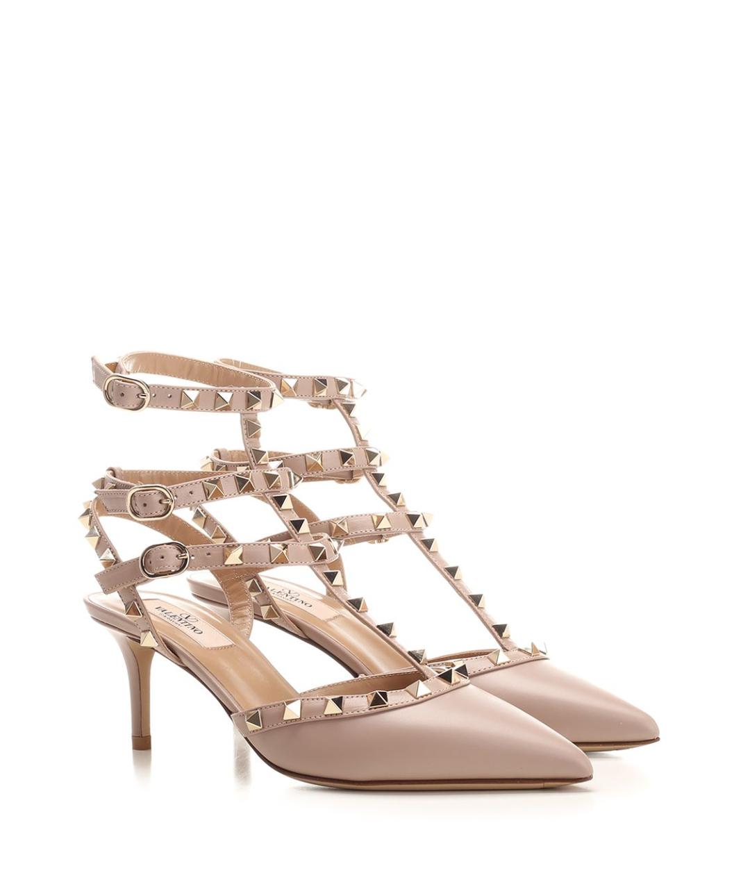 VALENTINO Бежевые кожаные туфли, фото 2