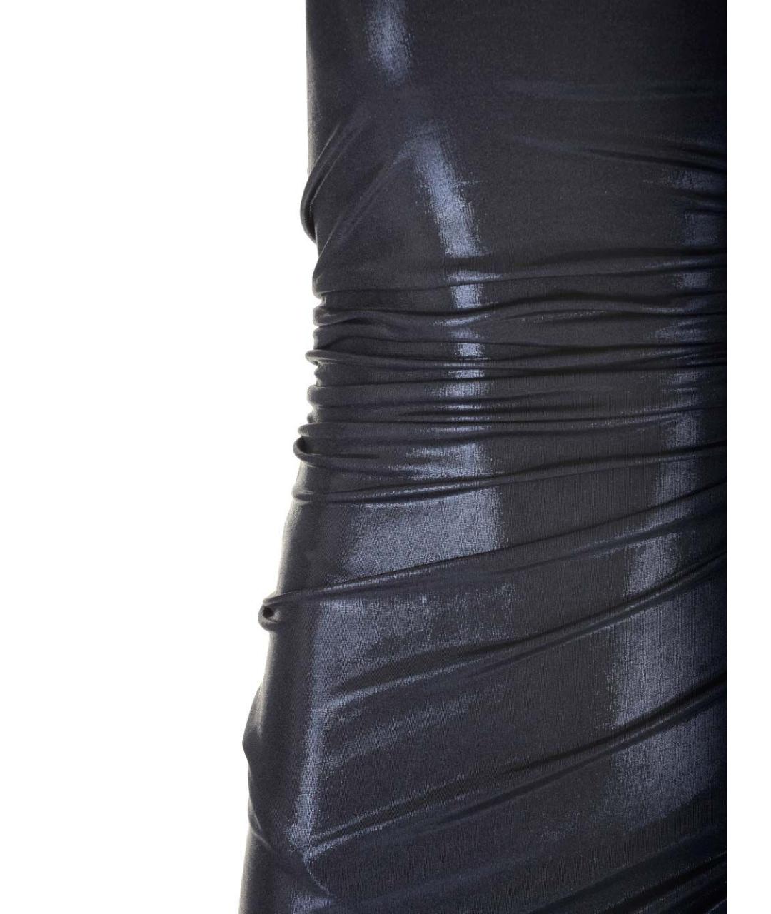 NORMA KAMALI Синее полиэстеровое коктейльное платье, фото 4