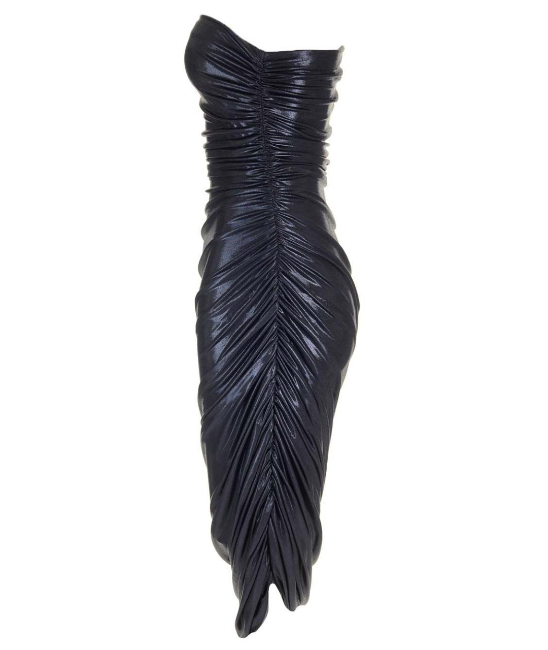 NORMA KAMALI Синее полиэстеровое коктейльное платье, фото 3