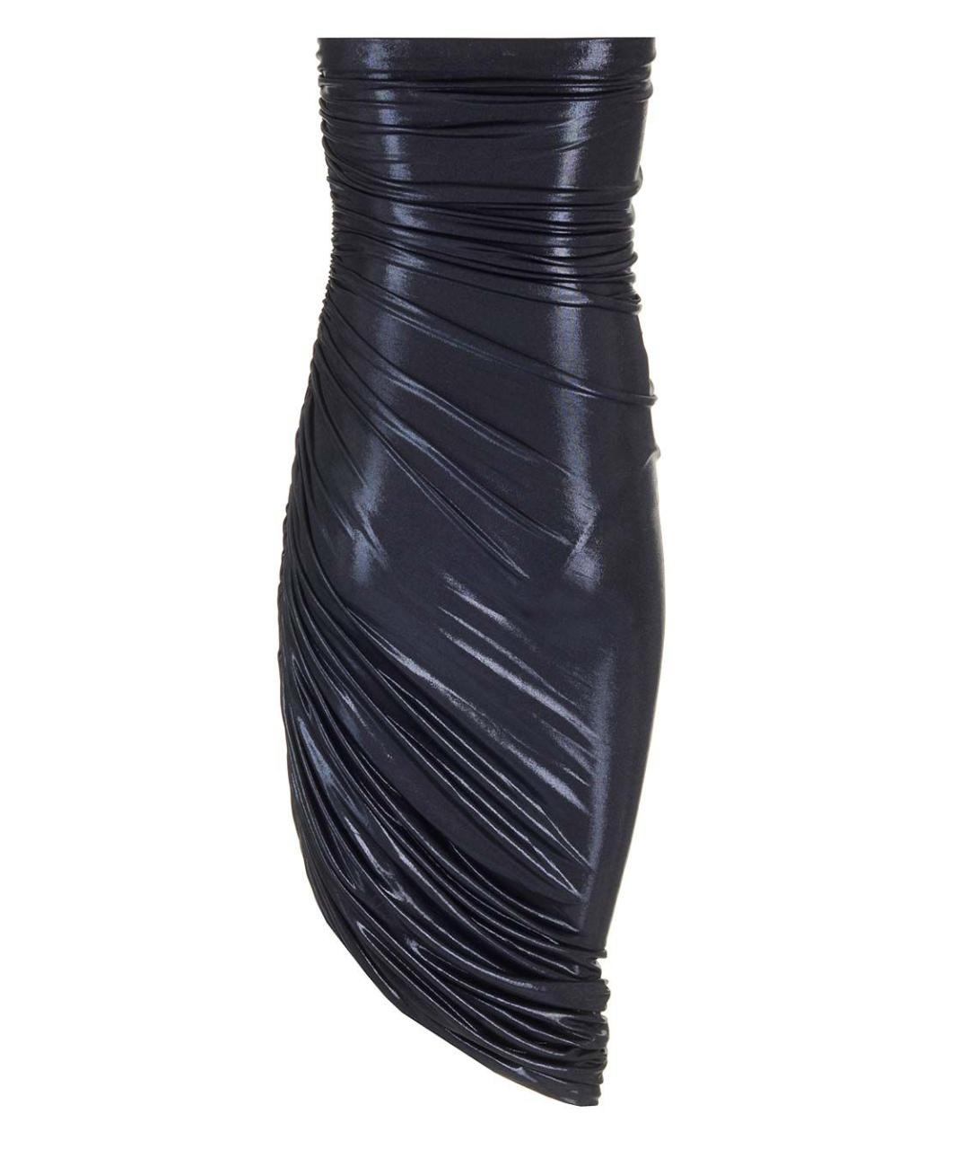 NORMA KAMALI Синее полиэстеровое коктейльное платье, фото 2