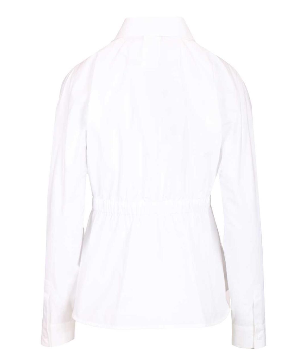 MAX MARA Белая хлопковая рубашка, фото 2