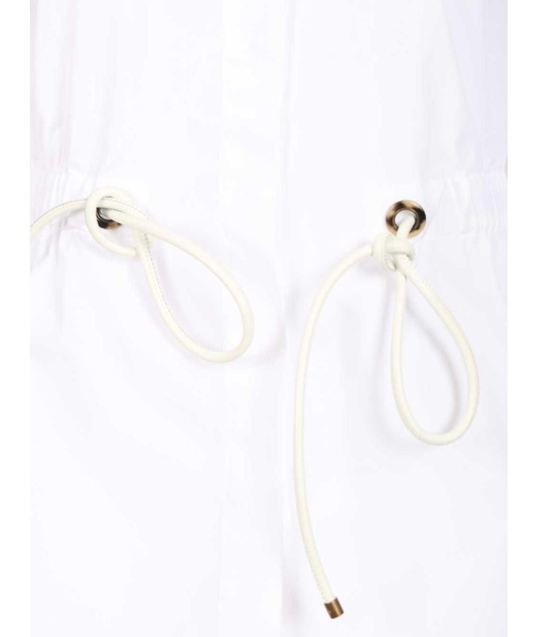 MAX MARA Белая хлопковая рубашка, фото 5