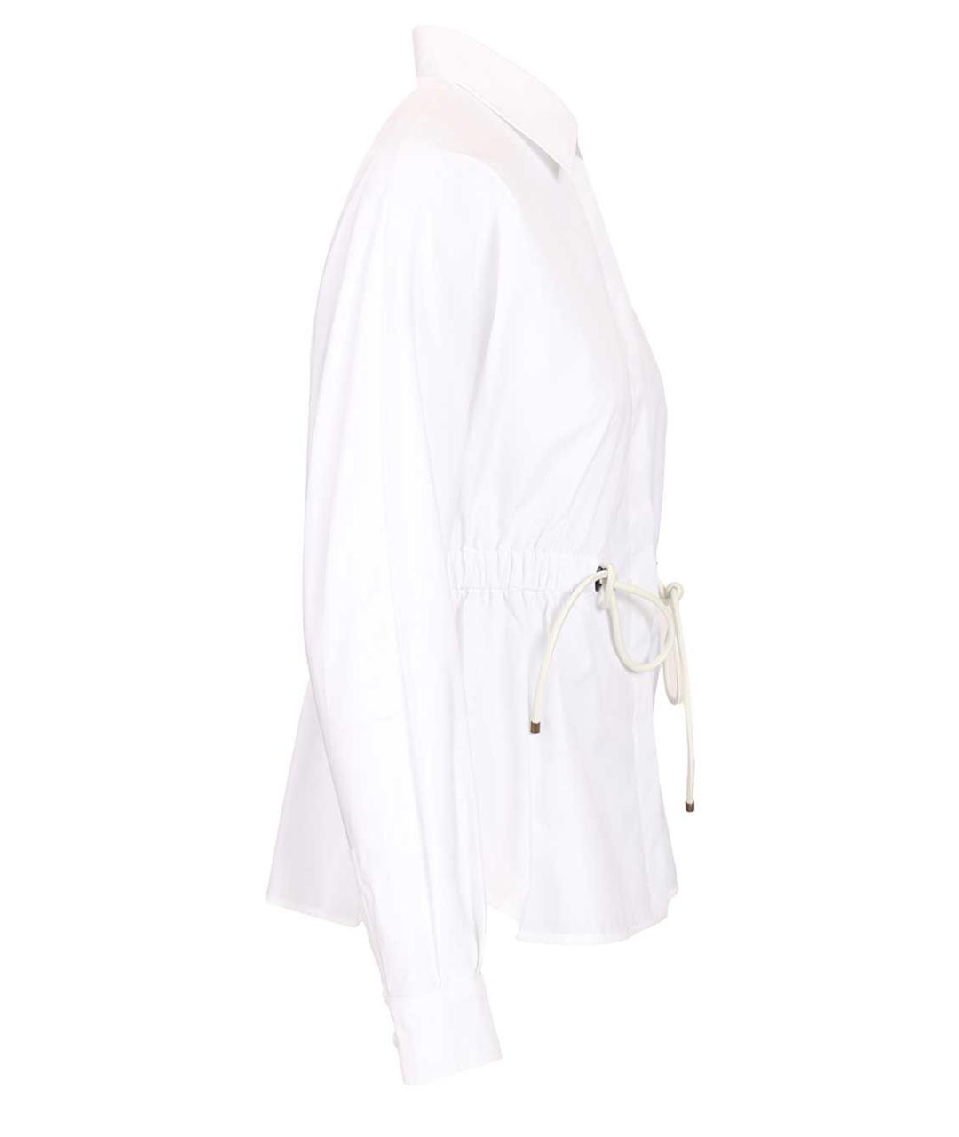 MAX MARA Белая хлопковая рубашка, фото 3