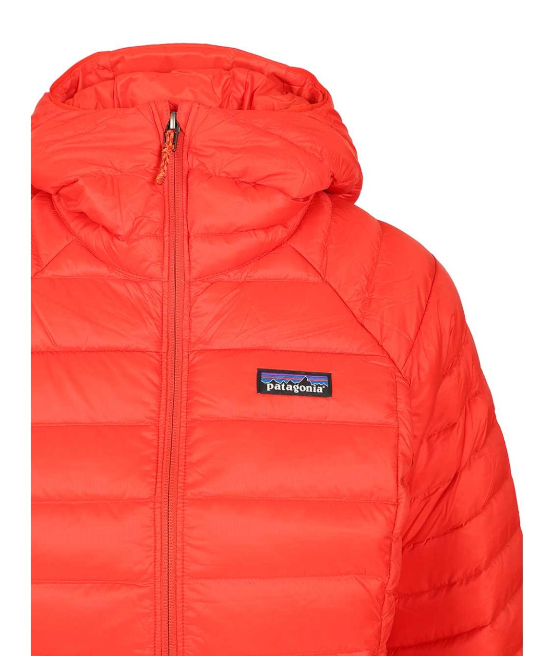 PATAGONIA Красный полиамидовый пуховик, фото 4