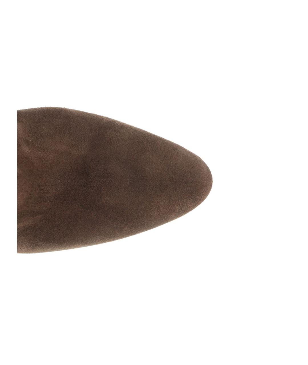 PARIS TEXAS Коричневые замшевые сапоги, фото 4