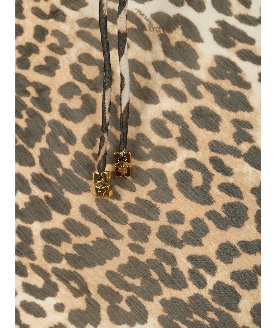 GANNI Мульти вискозное платье, фото 5