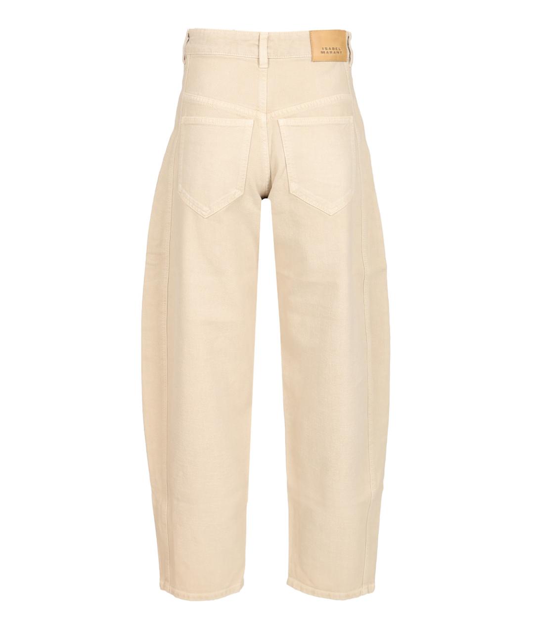 ISABEL MARANT Коричневые хлопковые прямые джинсы, фото 2