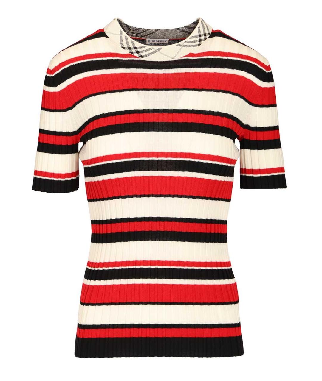 BURBERRY Мульти шерстяная футболка, фото 1
