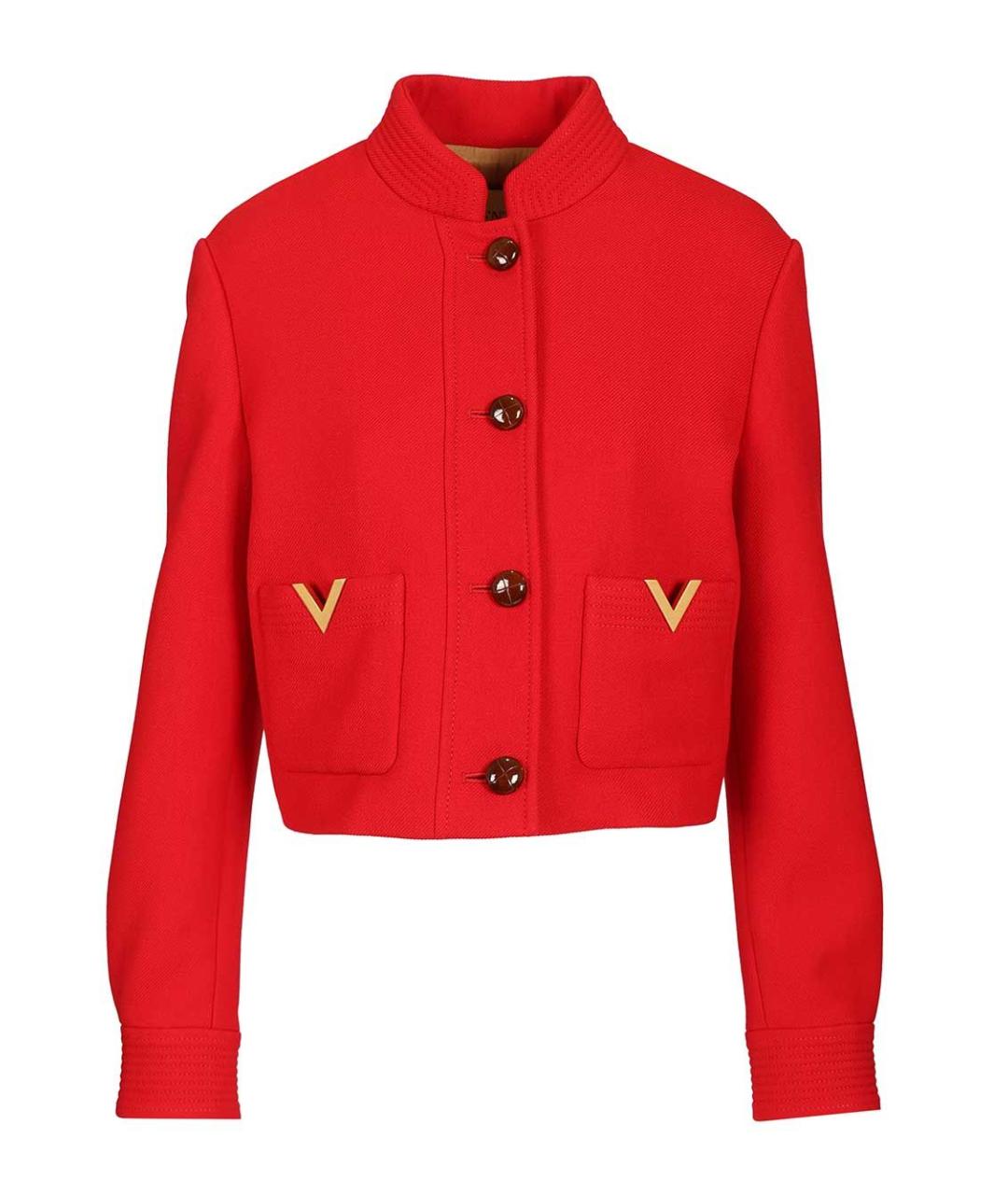 VALENTINO Красная шерстяная куртка, фото 1
