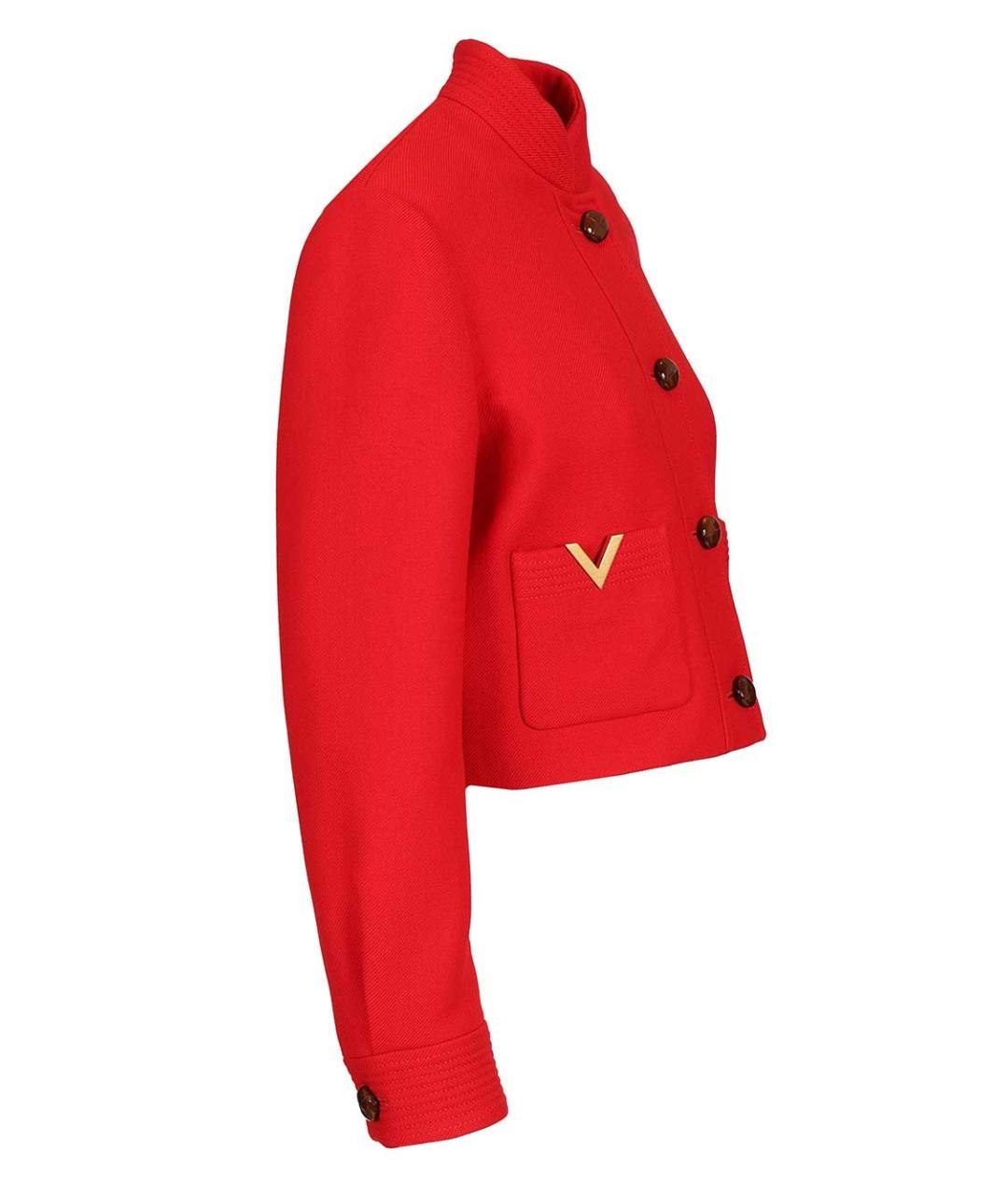 VALENTINO Красная шерстяная куртка, фото 3