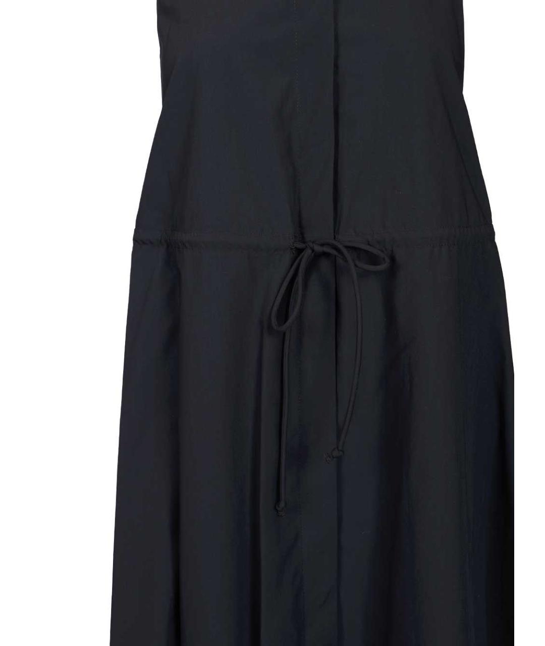 EMPORIO ARMANI Темно-синее хлопковое повседневное платье, фото 5