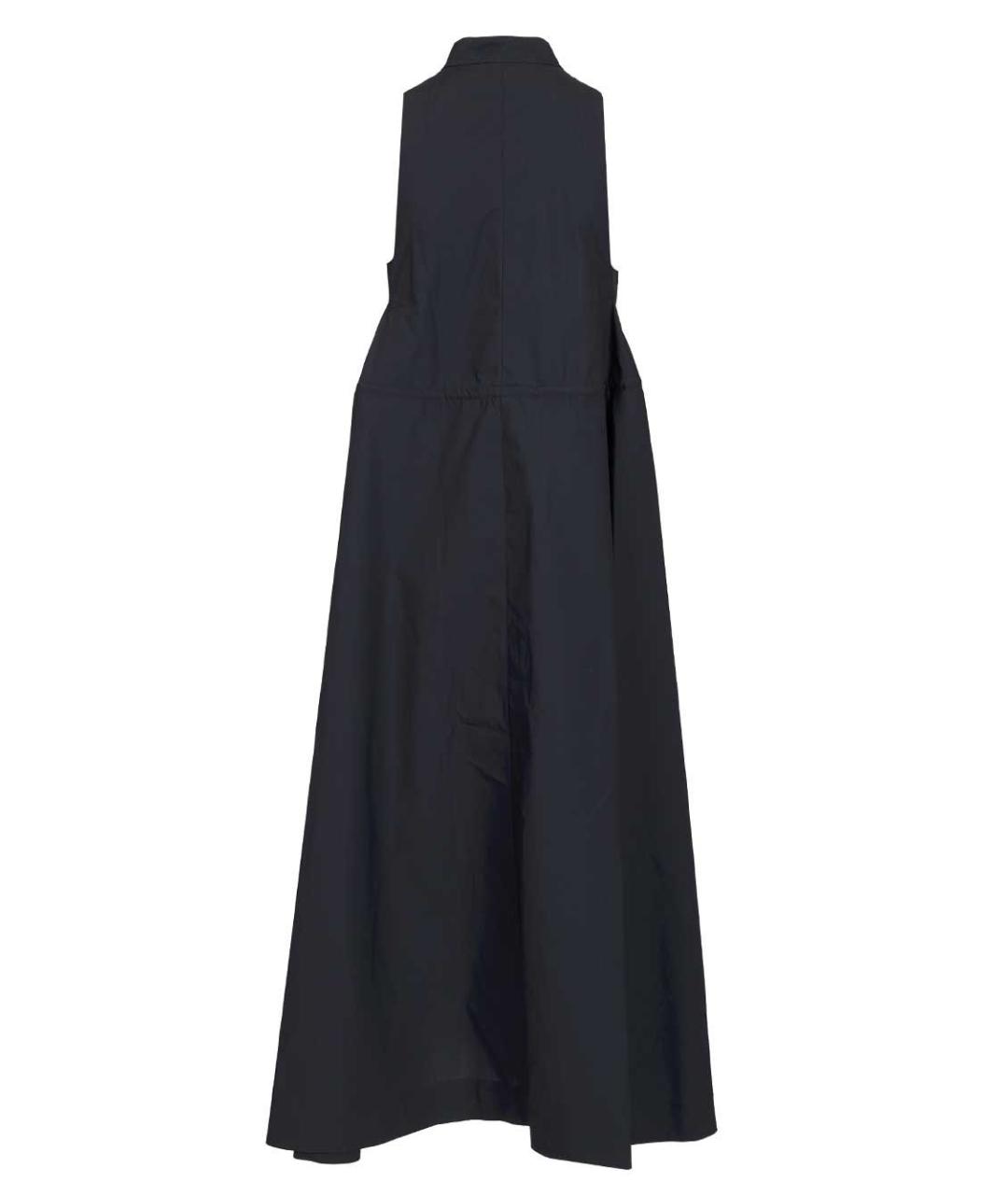 EMPORIO ARMANI Темно-синее хлопковое повседневное платье, фото 2