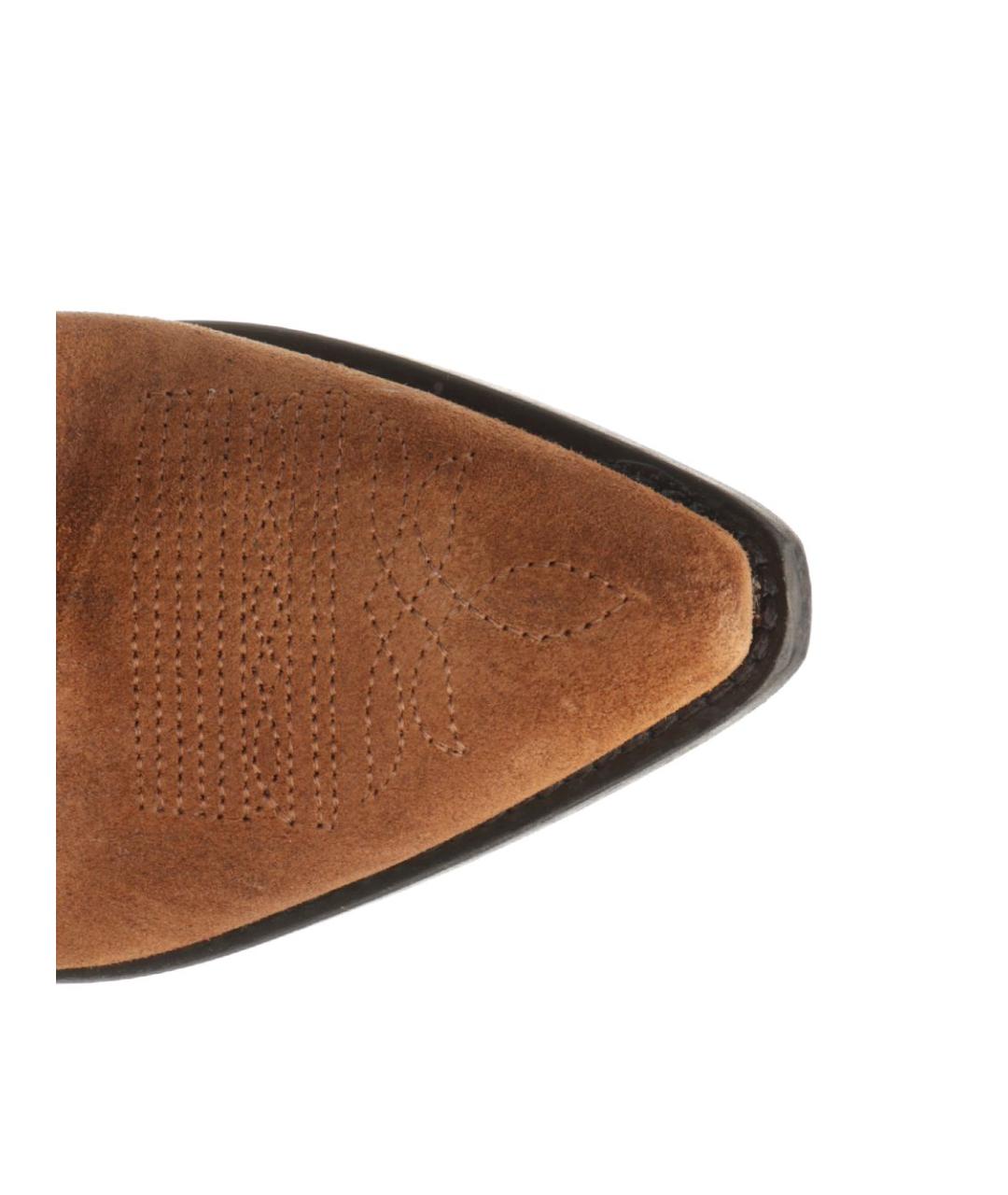 GOLDEN GOOSE DELUXE BRAND Коричневые замшевые сапоги, фото 2