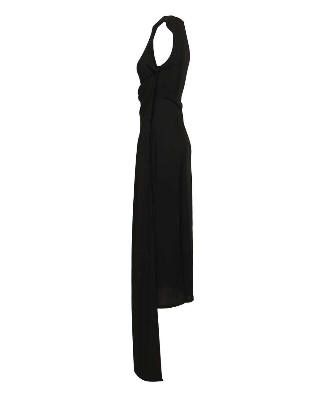 Ami Paris Черное полиамидовое вечернее платье, фото 3