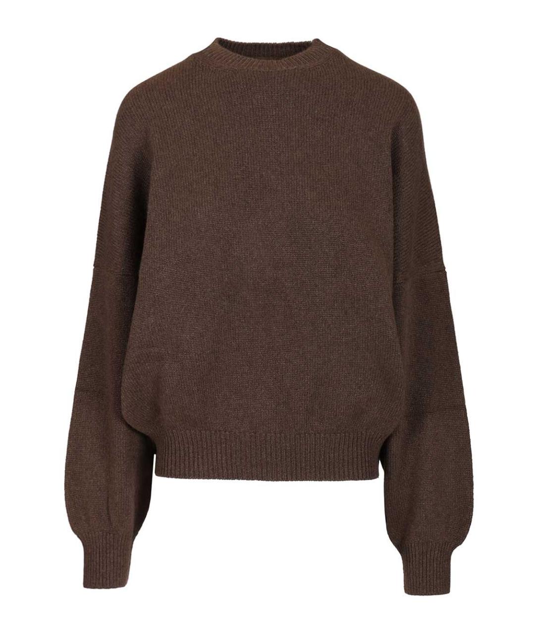 KHAITE Коричневый кашемировый джемпер / свитер, фото 1