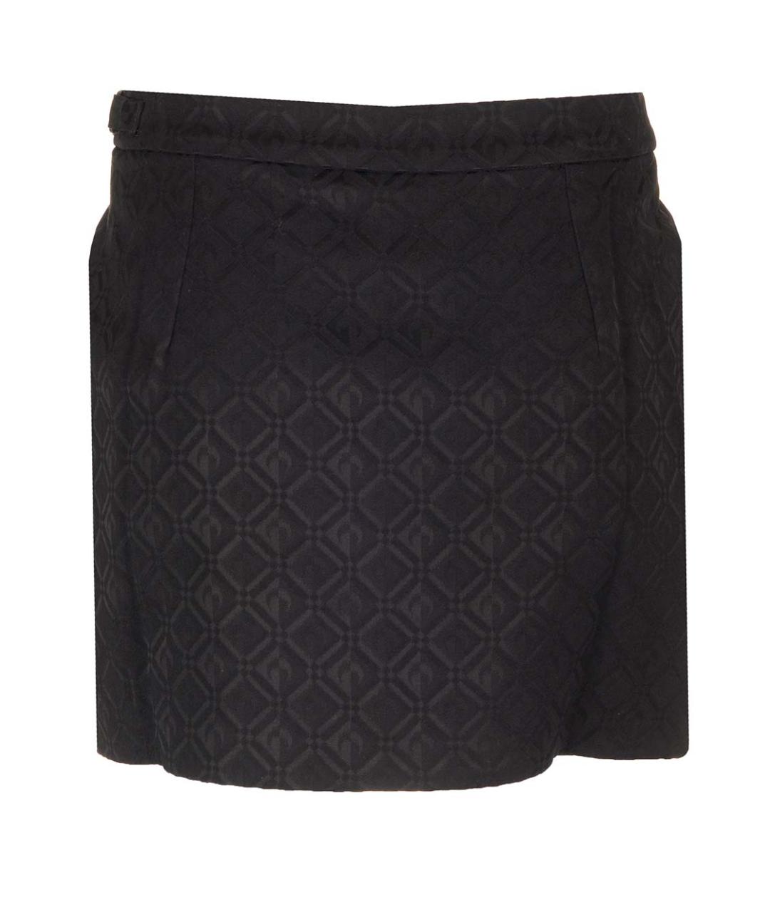 MARINE SERRE Черная вискозная юбка мини, фото 2