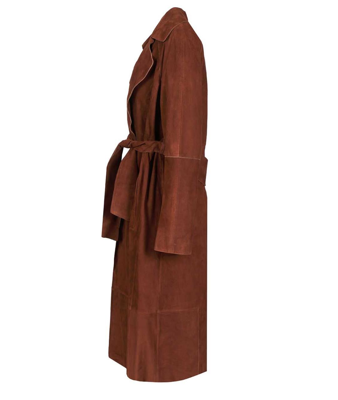 ARMA Коричневый замшевый тренч/плащ, фото 3