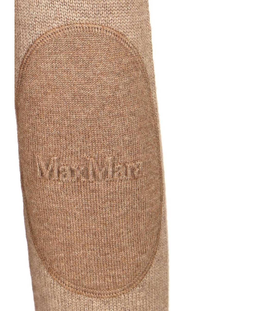 'S MAX MARA Бежевый шерстяной джемпер / свитер, фото 4