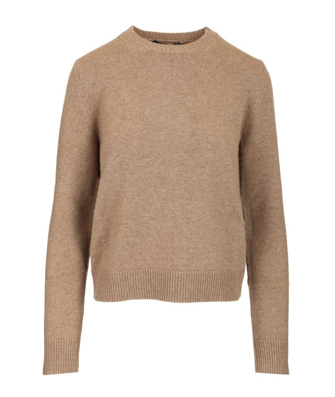'S MAX MARA Бежевый шерстяной джемпер / свитер, фото 1