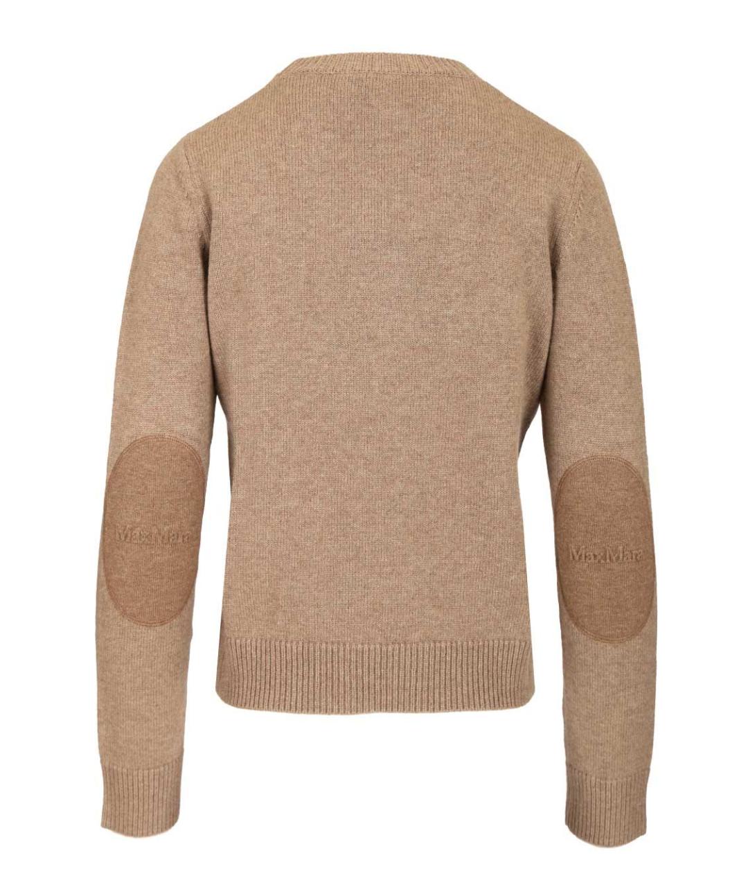 'S MAX MARA Бежевый шерстяной джемпер / свитер, фото 2